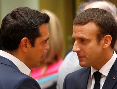 Συνάντηση Αλ. Τσίπρα-Εμμ. Μακρόν στο Παρίσι